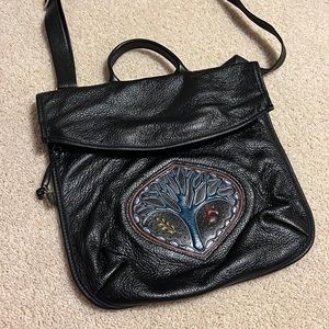 Handmade Black Leather Bag